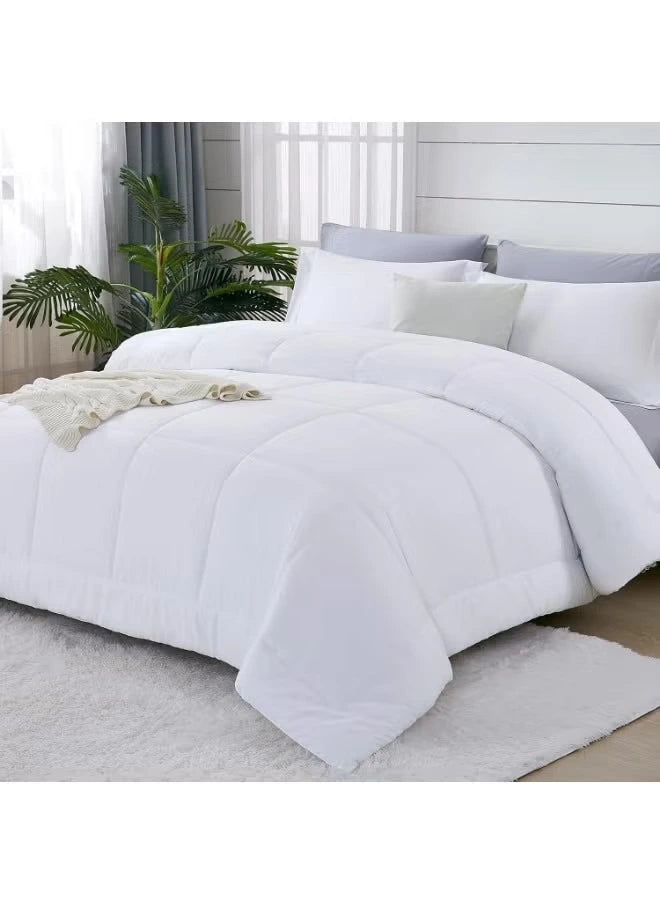 White 3pcs comforter