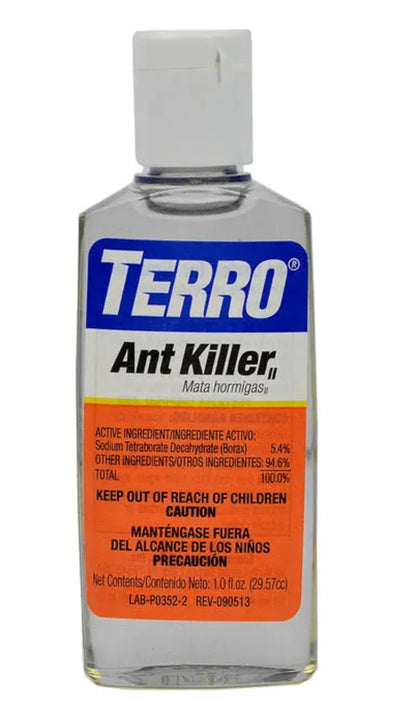 Bottle of Terro Ant Killer on a white background