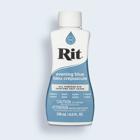 Rit all purpose dye in evening blue color