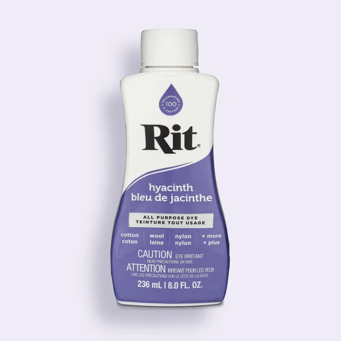 Rit all purpose dye bottle in hyacinth color
