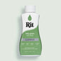 Rit all purpose dye bottle in kelly green on a light gray background