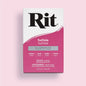 Rit dye box in fuchsia color on a pink background